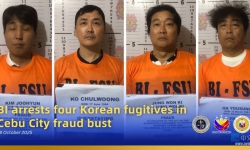 菲律宾宿务市警方逮捕四名韩国籍重大诈骗嫌犯