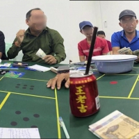 金边警方突袭非法赌博场所又扑空