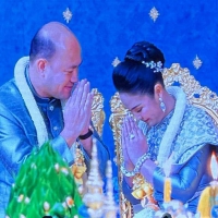 洪森幼子洪玛尼大婚