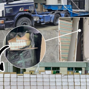 混凝土结构藏6500条漏税烟 罗厘大士关卡被查