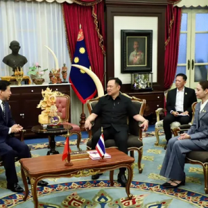 韩志强大使偕中国地震灾害救援专家拜会泰国副总理兼内政部长阿努霆 ...