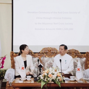 4月1日 中国驻缅甸使馆向缅提供150万元人民币现汇援助！