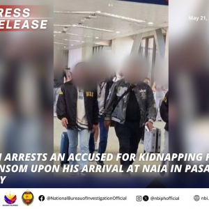 马卡蒂绑架案通缉犯从美国返菲，被NBI机场当场抓捕