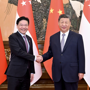 习近平会见新加坡总理黄循财