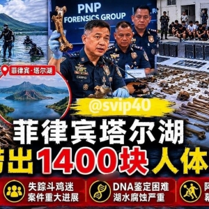 菲律宾塔尔湖打捞出1400块人体骨骼：失踪斗鸡迷案再现重大进展 ...